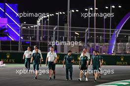 Sebastian Vettel (GER) Aston Martin F1 Team walks the circuit with the team. 02.12.2021. Formula 1 World Championship, Rd 21, Saudi Arabian Grand Prix, Jeddah, Saudi Arabia, Preparation Day.