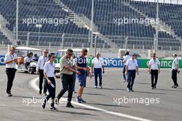 Michael Masi (AUS) FIA Race Director and members of the FIA walk the circuit. 02.12.2021. Formula 1 World Championship, Rd 21, Saudi Arabian Grand Prix, Jeddah, Saudi Arabia, Preparation Day.