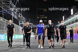 Esteban Ocon (FRA) Alpine F1 Team walks the circuit with the team. 02.12.2021. Formula 1 World Championship, Rd 21, Saudi Arabian Grand Prix, Jeddah, Saudi Arabia, Preparation Day.