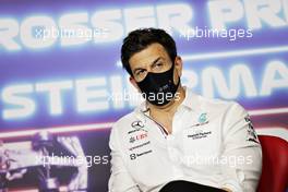 Toto Wolff (GER) Mercedes AMG F1 Shareholder and Executive Director in the FIA Press Conference. 25.06.2021. Formula 1 World Championship, Rd 8, Steiermark Grand Prix, Spielberg, Austria, Practice Day.