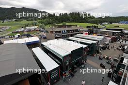 Paddock atmosphere - Aston Martin F1 Team. 25.06.2021. Formula 1 World Championship, Rd 8, Steiermark Grand Prix, Spielberg, Austria, Practice Day.