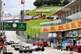 Yuki Tsunoda (JPN) AlphaTauri AT02 leaves the pits. 25.06.2021. Formula 1 World Championship, Rd 8, Steiermark Grand Prix, Spielberg, Austria, Practice Day.