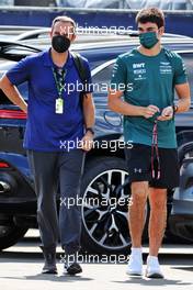 Lance Stroll (CDN) Aston Martin F1 Team AMR21 (Right). 25.06.2021. Formula 1 World Championship, Rd 8, Steiermark Grand Prix, Spielberg, Austria, Practice Day.