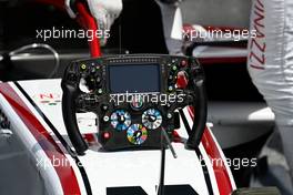 Alfa Romeo Racing C41 steering wheel on the grid. 27.06.2021. Formula 1 World Championship, Rd 8, Steiermark Grand Prix, Spielberg, Austria, Race Day.