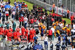 Carlos Sainz Jr (ESP) Ferrari SF-21 on the grid. 27.06.2021. Formula 1 World Championship, Rd 8, Steiermark Grand Prix, Spielberg, Austria, Race Day.