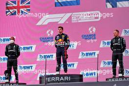 The podium (L to R): Lewis Hamilton (GBR) Mercedes AMG F1, second; Max Verstappen (NLD) Red Bull Racing, race winner; Valtteri Bottas (FIN) Mercedes AMG F1, third. 27.06.2021. Formula 1 World Championship, Rd 8, Steiermark Grand Prix, Spielberg, Austria, Race Day.