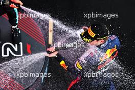 Race winner Max Verstappen (NLD) Red Bull Racing celebrates on the podium. 27.06.2021. Formula 1 World Championship, Rd 8, Steiermark Grand Prix, Spielberg, Austria, Race Day.