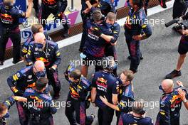 Red Bull Racing celebrate victory for Max Verstappen (NLD) Red Bull Racing. 27.06.2021. Formula 1 World Championship, Rd 8, Steiermark Grand Prix, Spielberg, Austria, Race Day.