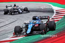 Fernando Alonso (ESP) Alpine F1 Team A521. 27.06.2021. Formula 1 World Championship, Rd 8, Steiermark Grand Prix, Spielberg, Austria, Race Day.