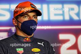 Max Verstappen (NLD) Red Bull Racing in the post qualifying FIA Press Conference. 26.06.2021. Formula 1 World Championship, Rd 8, Steiermark Grand Prix, Spielberg, Austria, Qualifying Day.