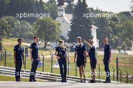 Nicholas Latifi (CDN) Williams Racing walks the circuit with the team. 24.06.2021. Formula 1 World Championship, Rd 8, Steiermark Grand Prix, Spielberg, Austria, Preparation Day.