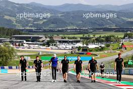 Esteban Ocon (FRA) Alpine F1 Team walks the circuit with the team. 24.06.2021. Formula 1 World Championship, Rd 8, Steiermark Grand Prix, Spielberg, Austria, Preparation Day.