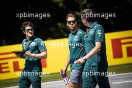 Sebastian Vettel (GER) Aston Martin F1 Team walks the circuit with the team. 24.06.2021. Formula 1 World Championship, Rd 8, Steiermark Grand Prix, Spielberg, Austria, Preparation Day.