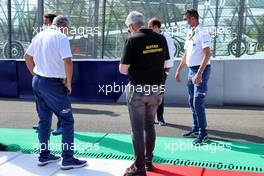 Michael Masi (AUS) FIA Race Director and Emanuele Pirro (ITA) inspect the circuit with other FIA personnel. 24.06.2021. Formula 1 World Championship, Rd 8, Steiermark Grand Prix, Spielberg, Austria, Preparation Day.