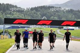 Esteban Ocon (FRA) Alpine F1 Team walks the circuit with the team. 24.06.2021. Formula 1 World Championship, Rd 8, Steiermark Grand Prix, Spielberg, Austria, Preparation Day.