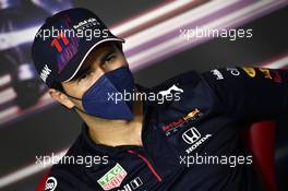 Sergio Perez (MEX) Red Bull Racing in the FIA Press Conference. 24.06.2021. Formula 1 World Championship, Rd 8, Steiermark Grand Prix, Spielberg, Austria, Preparation Day.