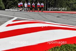 Mick Schumacher (GER) Haas F1 Team walks the circuit with the team. 24.06.2021. Formula 1 World Championship, Rd 8, Steiermark Grand Prix, Spielberg, Austria, Preparation Day.