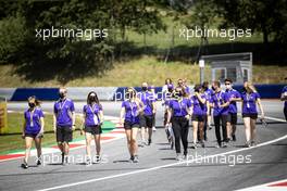 W Series personnel walk the circuit. 24.06.2021. Formula 1 World Championship, Rd 8, Steiermark Grand Prix, Spielberg, Austria, Preparation Day.