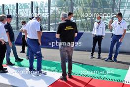 Michael Masi (AUS) FIA Race Director and Emanuele Pirro (ITA) inspect the circuit with other FIA personnel. 24.06.2021. Formula 1 World Championship, Rd 8, Steiermark Grand Prix, Spielberg, Austria, Preparation Day.