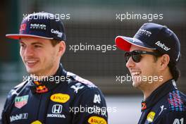 Sergio Perez (MEX), Red Bull Racing and Max Verstappen (NLD), Red Bull Racing  12.03.2021. Formula 1 Testing, Sakhir, Bahrain, Day One.