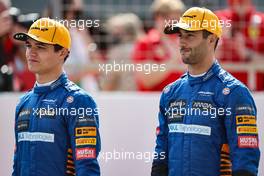 Lando Norris (GBR), McLaren F1 Team and Daniel Ricciardo (AUS), McLaren F1 Team  12.03.2021. Formula 1 Testing, Sakhir, Bahrain, Day One.