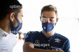 Roy Nissany (ISR) Williams Racing Development Driver with George Russell (GBR) Williams Racing. 12.03.2021. Formula 1 Testing, Sakhir, Bahrain, Day One.