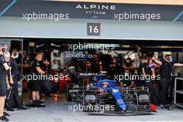 Esteban Ocon (FRA) Alpine F1 Team A521 leaves the pits. 12.03.2021. Formula 1 Testing, Sakhir, Bahrain, Day One.