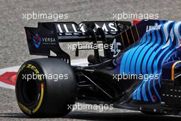 Roy Nissany (ISR) Williams Racing FW43B Development Driver - rear wing detail. 12.03.2021. Formula 1 Testing, Sakhir, Bahrain, Day One.