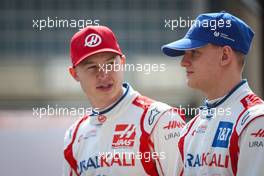 Mick Schumacher (GER), Haas F1 Team and Nikita Mazepin (RUS), Haas F1 Team  12.03.2021. Formula 1 Testing, Sakhir, Bahrain, Day One.