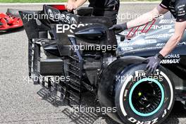 Mercedes AMG F1 W12 rear wing detail. 12.03.2021. Formula 1 Testing, Sakhir, Bahrain, Day One.