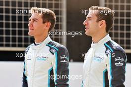 (L to R): George Russell (GBR) Williams Racing and Nicholas Latifi (CDN) Williams Racing. 12.03.2021. Formula 1 Testing, Sakhir, Bahrain, Day One.