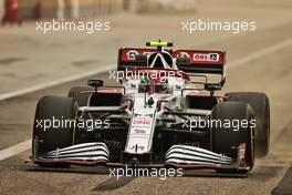 Antonio Giovinazzi (ITA) Alfa Romeo Racing C41. 12.03.2021. Formula 1 Testing, Sakhir, Bahrain, Day One.