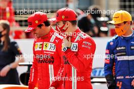 Charles Leclerc (MON) Ferrari and Carlos Sainz Jr (ESP) Ferrari. 12.03.2021. Formula 1 Testing, Sakhir, Bahrain, Day One.