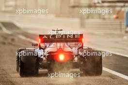 Esteban Ocon (FRA) Alpine F1 Team A521 - sandstorm. 12.03.2021. Formula 1 Testing, Sakhir, Bahrain, Day One.