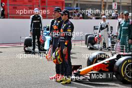 (L to R): Max Verstappen (NLD) Red Bull Racing and Sergio Perez (MEX) Red Bull Racing RB16B. 12.03.2021. Formula 1 Testing, Sakhir, Bahrain, Day One.
