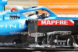 Esteban Ocon (FRA) Alpine F1 Team A521 - sidepod detail. 12.03.2021. Formula 1 Testing, Sakhir, Bahrain, Day One.