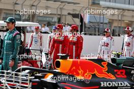 (L to R): Charles Leclerc (MON) Ferrari and Carlos Sainz Jr (ESP) Ferrari. 12.03.2021. Formula 1 Testing, Sakhir, Bahrain, Day One.