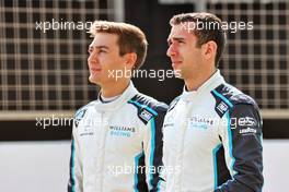 (L to R): George Russell (GBR) Williams Racing and Nicholas Latifi (CDN) Williams Racing. 12.03.2021. Formula 1 Testing, Sakhir, Bahrain, Day One.