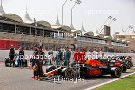 Max Verstappen (NLD) Red Bull Racing and Sergio Perez (MEX) Red Bull Racing. 12.03.2021. Formula 1 Testing, Sakhir, Bahrain, Day One.