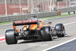 Daniel Ricciardo (AUS) McLaren MCL35M - rear diffuser and rear wing detail. 13.03.2021. Formula 1 Testing, Sakhir, Bahrain, Day Two.