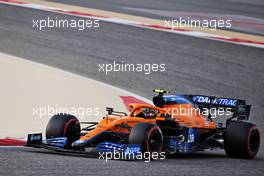 Lando Norris (GBR) McLaren MCL35M. 13.03.2021. Formula 1 Testing, Sakhir, Bahrain, Day Two.