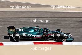 Lance Stroll (CDN) Aston Martin F1 Team AMR21. 14.03.2021. Formula 1 Testing, Sakhir, Bahrain, Day Three.