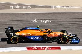 Lando Norris (GBR) McLaren MCL35M. 14.03.2021. Formula 1 Testing, Sakhir, Bahrain, Day Three.