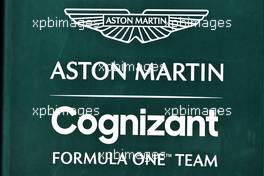 Aston Martin F1 Team logo. 14.03.2021. Formula 1 Testing, Sakhir, Bahrain, Day Three.