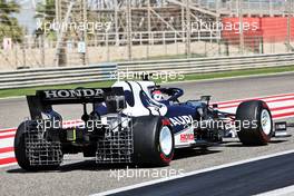 Pierre Gasly (FRA) AlphaTauri AT02 running sensor equipment. 14.03.2021. Formula 1 Testing, Sakhir, Bahrain, Day Three.