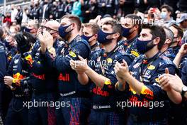 Red Bull Racing at the podium. 10.10.2021. Formula 1 World Championship, Rd 16, Turkish Grand Prix, Istanbul, Turkey, Race Day.