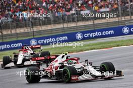 Antonio Giovinazzi (ITA) Alfa Romeo Racing C41. 10.10.2021. Formula 1 World Championship, Rd 16, Turkish Grand Prix, Istanbul, Turkey, Race Day.