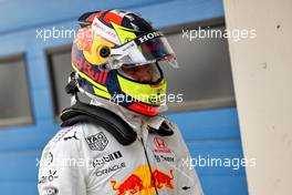 Sergio Perez (MEX) Red Bull Racing in qualifying parc ferme. 09.10.2021. Formula 1 World Championship, Rd 16, Turkish Grand Prix, Istanbul, Turkey, Qualifying Day.