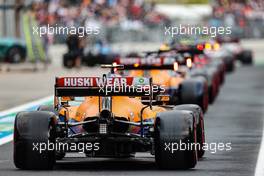 Lando Norris (GBR) McLaren MCL35M at the end of a queue exiting the pits during qualifying. 09.10.2021. Formula 1 World Championship, Rd 16, Turkish Grand Prix, Istanbul, Turkey, Qualifying Day.