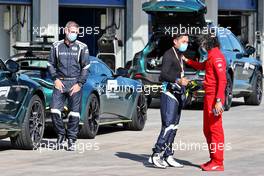 (L to R): Bernd Maylander (GER) FIA Safety Car Driver with Bruno Correia (POR) FIA Medical Car Driver and Laurent Mekies (FRA) Ferrari Sporting Director. 07.10.2021. Formula 1 World Championship, Rd 16, Turkish Grand Prix, Istanbul, Turkey, Preparation Day.